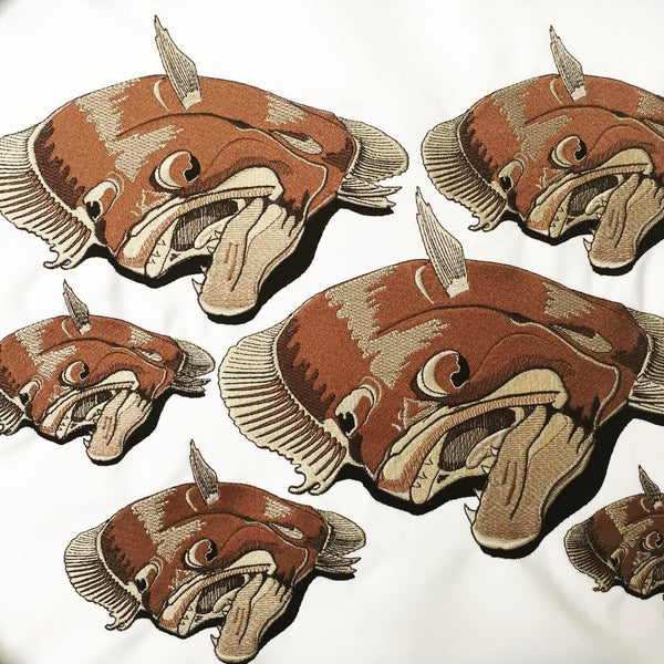 Flounder / Fluke Embroidery Design